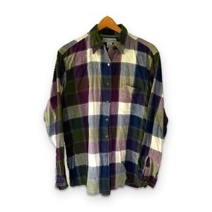 Vintage Chrysantheme Sashiko Stitch Shirt Womens Large Patchwork Style Button Up